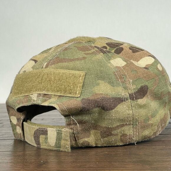 MultiCam Strapback Hat OSFM Camo Embroidered Flag‎ Tactical US Military Cap - Picture 4 of 9